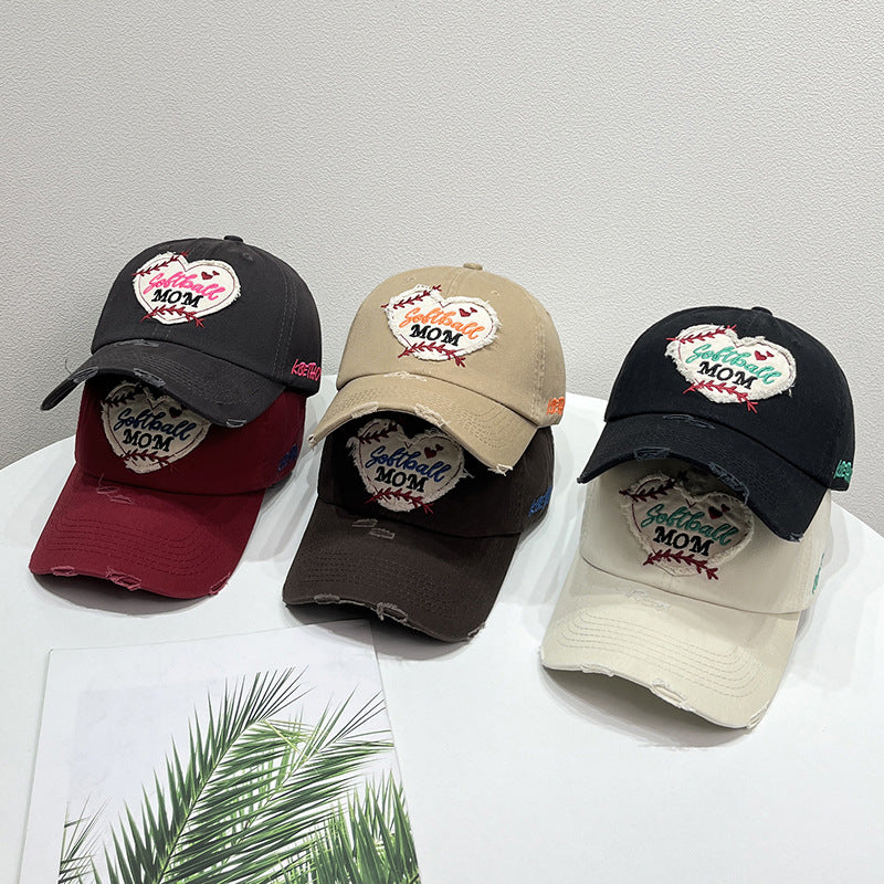 Women's Embroidered Sports Baseball Cap Bowlift