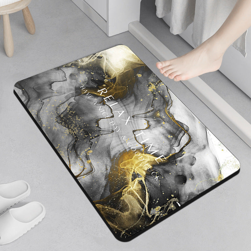 Relaxation-Themed Comfort Bath Mat Bowlift