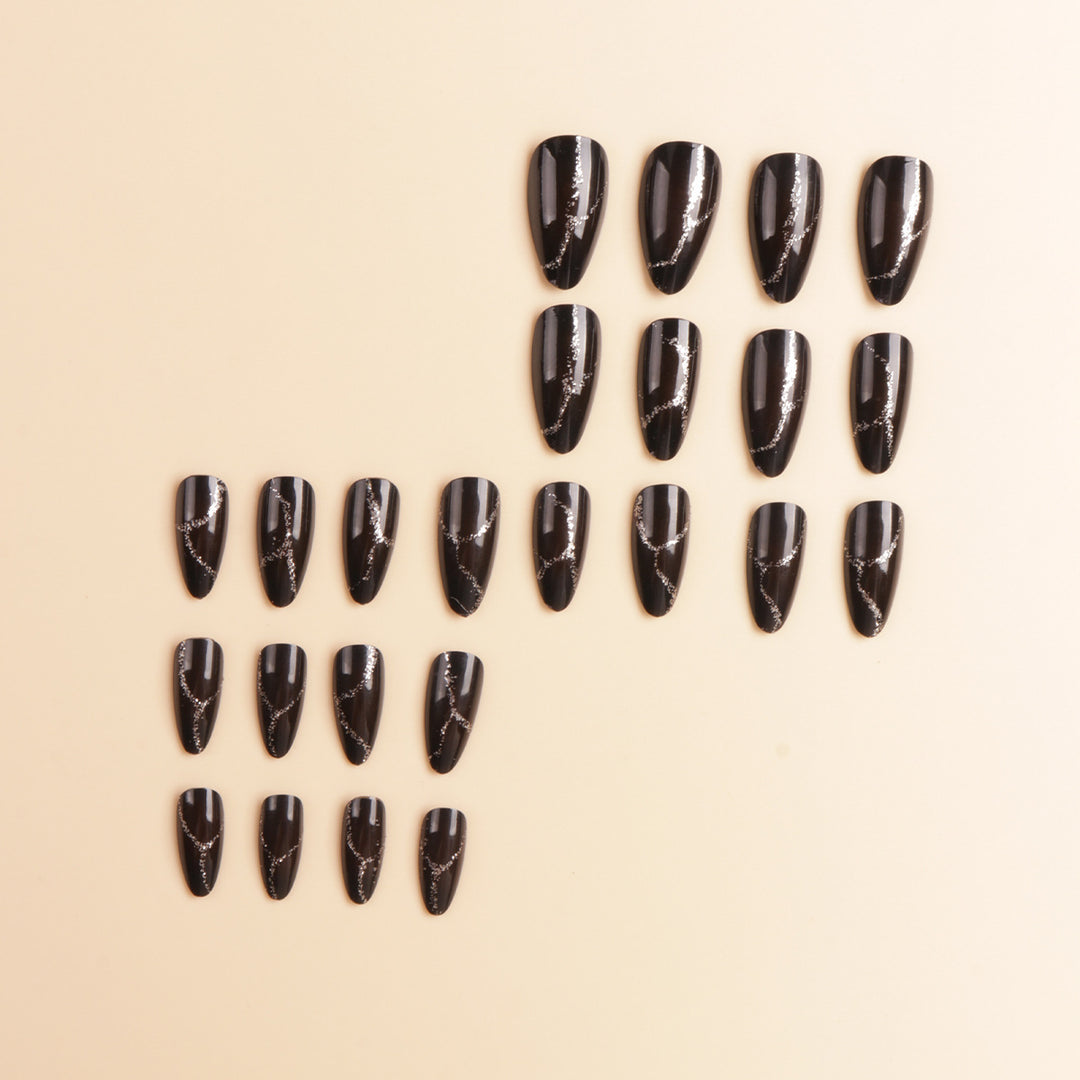 Artistic Pointed Press-On Nail Designs Bowlift