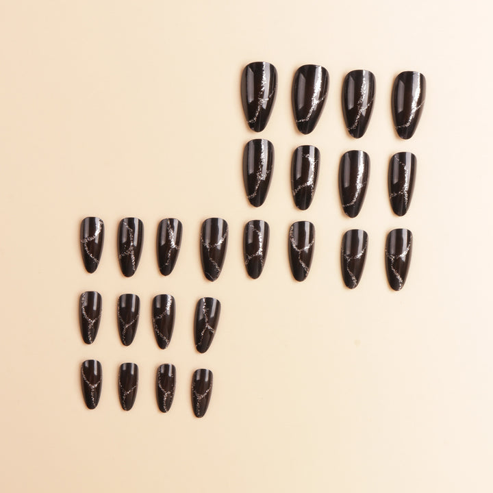 Artistic Pointed Press-On Nail Designs Bowlift