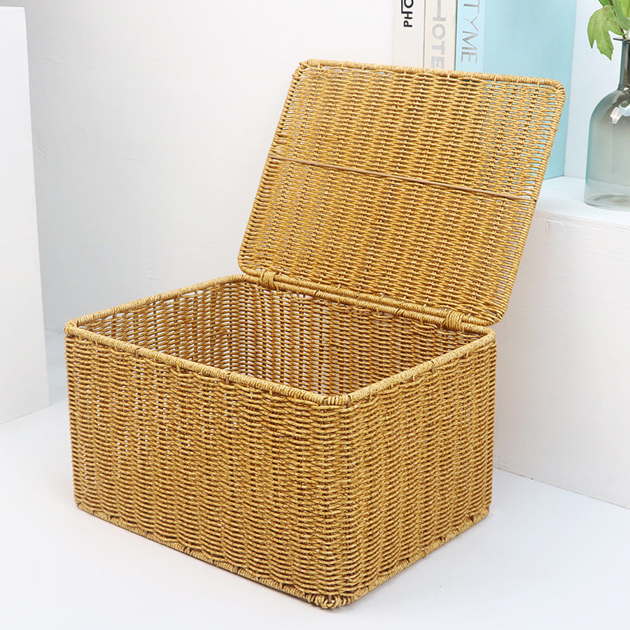 Practical storage basket with lid Bowlift