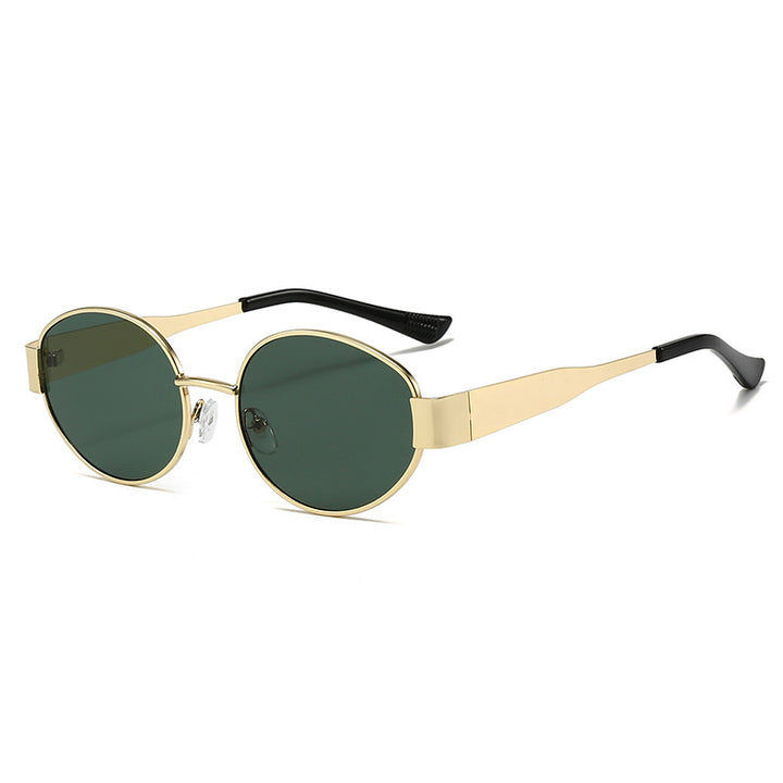 Women Vintage Sunglasses in Oval Design Bowlift