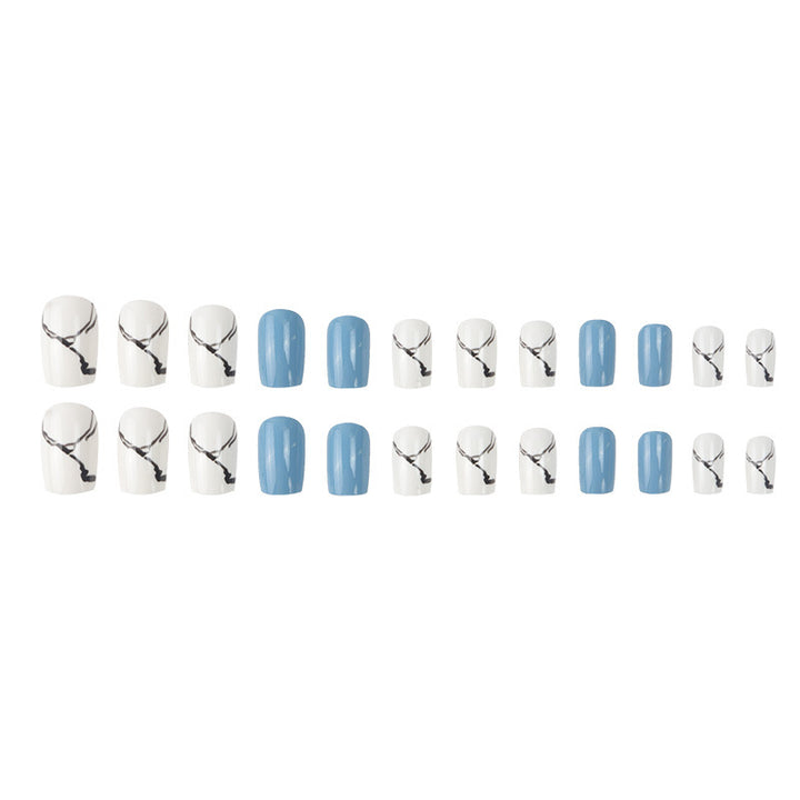 Marble-Inspired Press-On Nail Set Bowlift