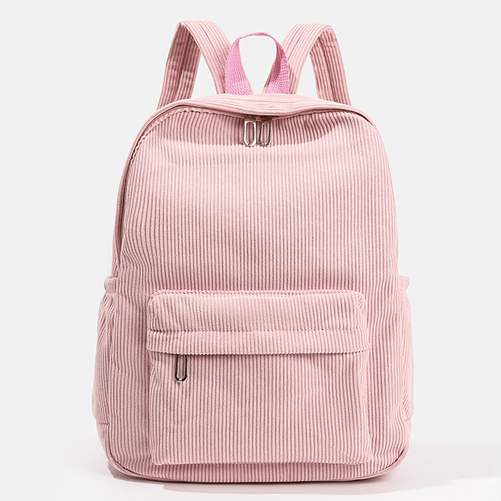 Stylish Corduroy Backpack