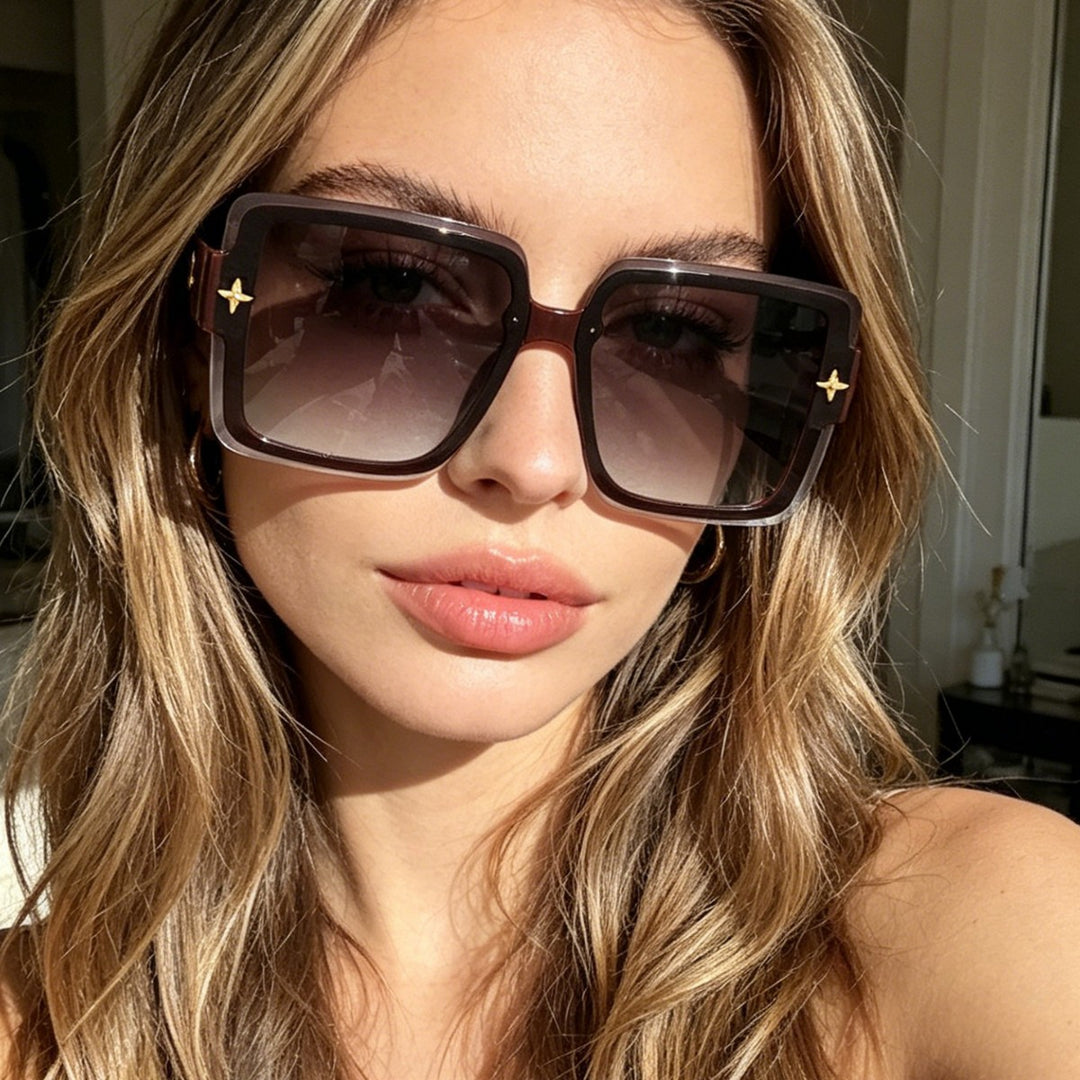 Women's fashionable square sunglasses with elegant frame Bowlift