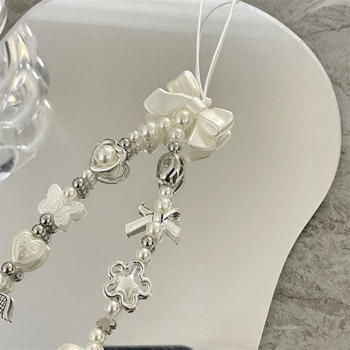 Heart and Butterfly Charm Beaded Bracelet Bowlift
