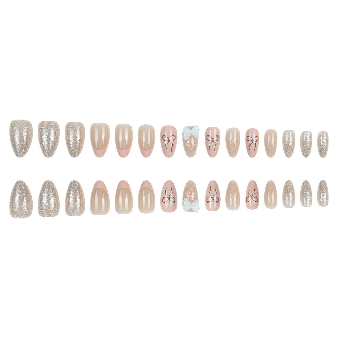 Elegant Nail Art Press-On Nails Bowlift