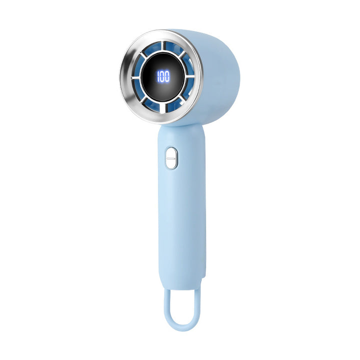 Ladies portable mini high-speed fan with digital display Bowlift