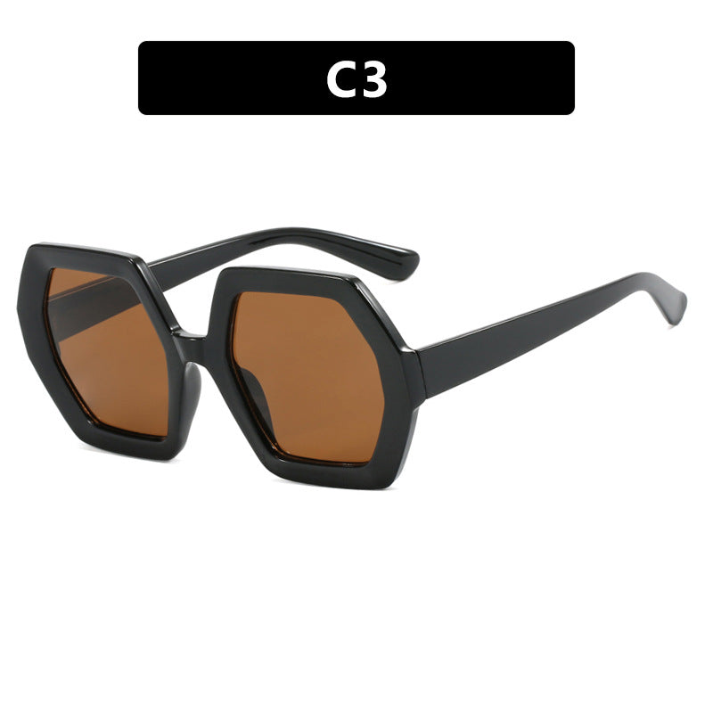 Women innovative hexagonal sunglasses Bowlift