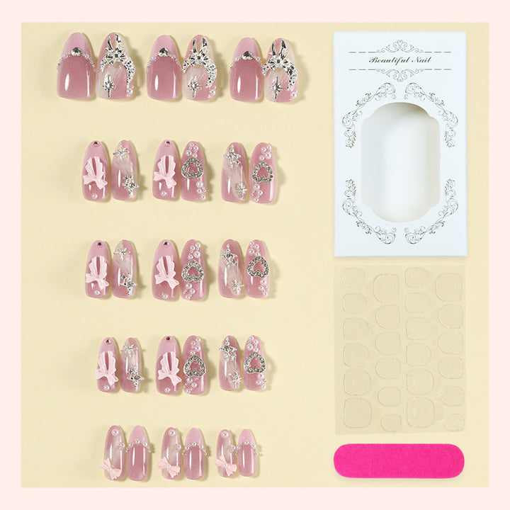 Glamorous Decorative Press-On Nail Art Set Bowlift