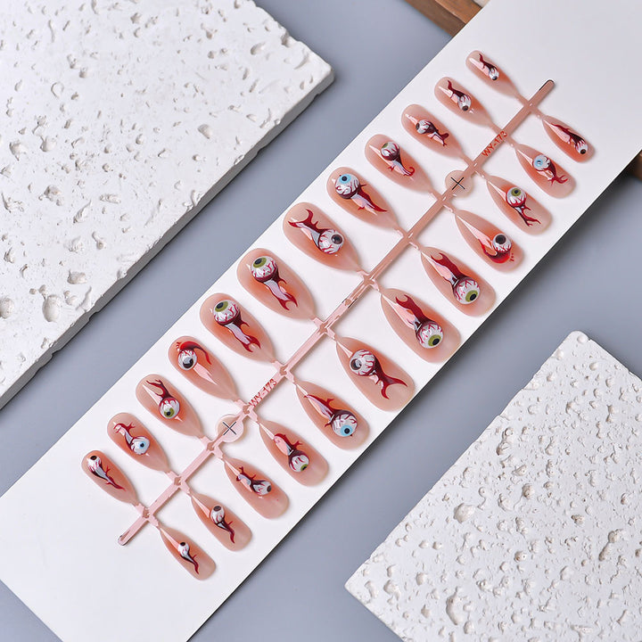 Artistic Vibrant Design Press-On Nail Set Bowlift