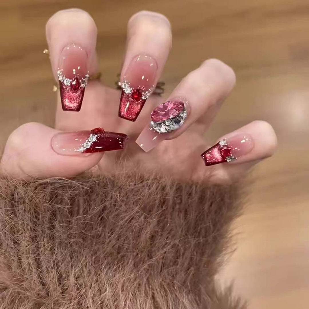 3D Decorative Press-On Nail Set Bowlift