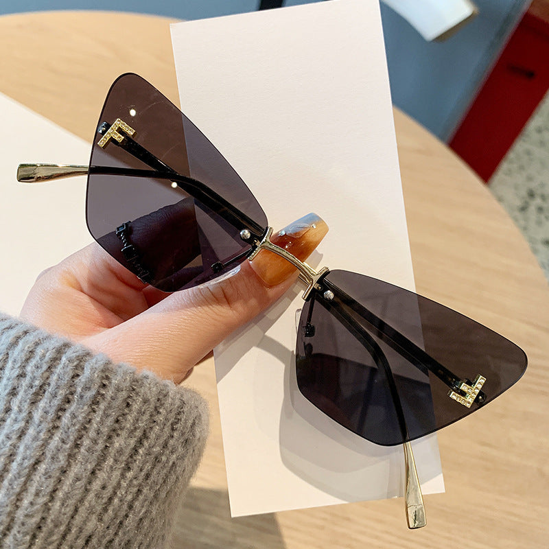Womens Cat-Eye Sunglasses in modern design with innovative frame Bowlift