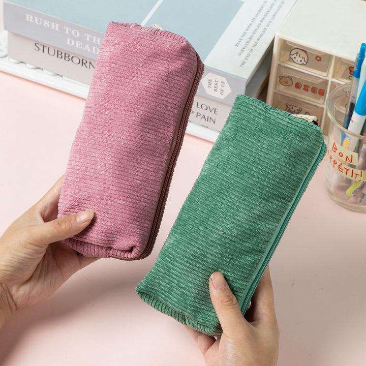 Textured Corduroy Pencil Case Bowlift
