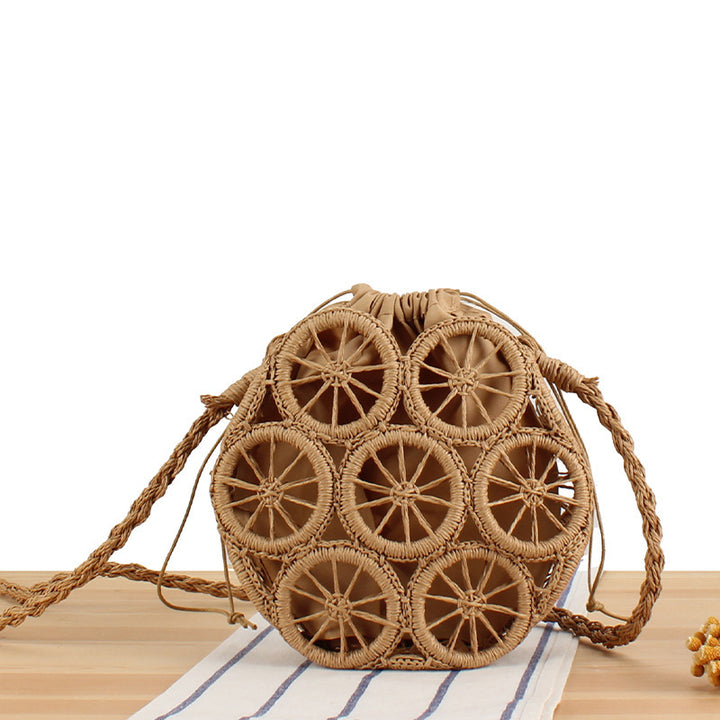 Round Bast Crossbody Bag with Unique Structural Design Bowlift