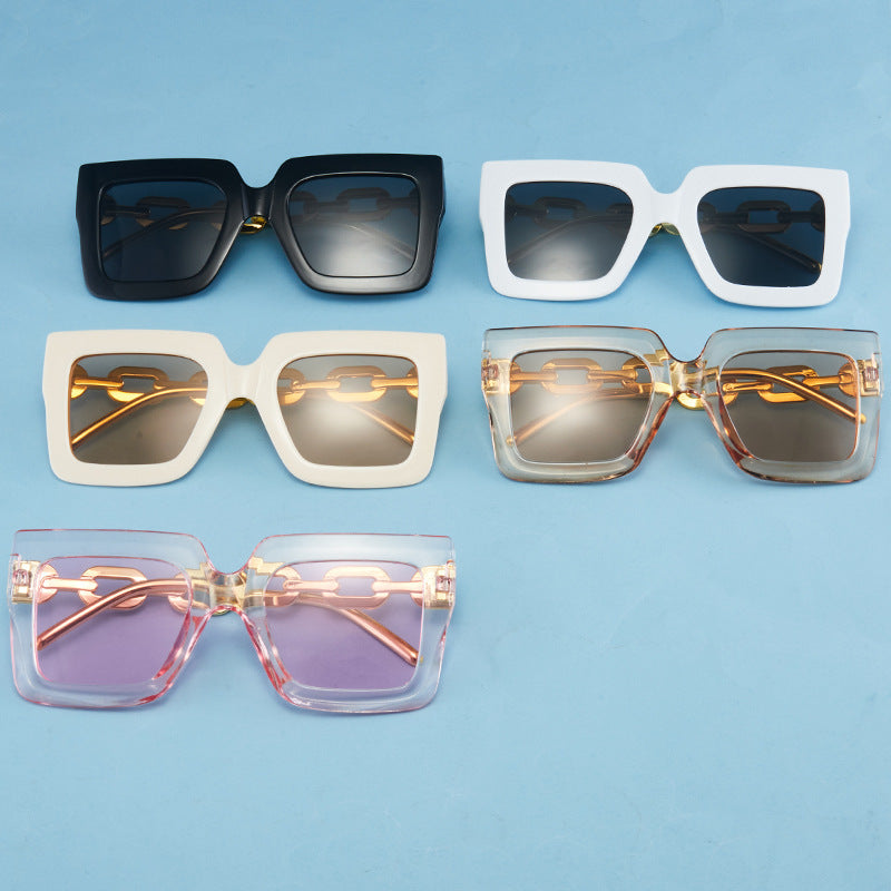 Stylish Wide Square Frame Sunglasses Bowlift