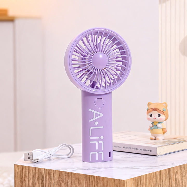 Women's Portable USB Hand Fan with Adjustable Fan Speed Bowlift