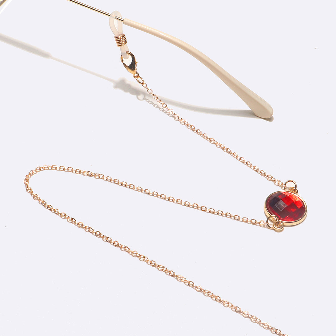 Elegant Gemstone Eyewear Chain Bowlift