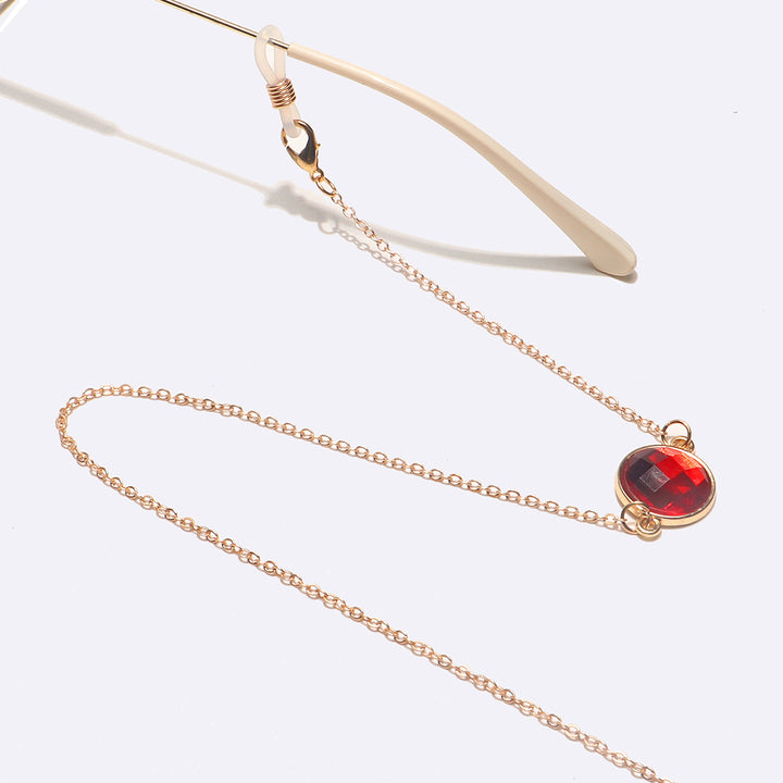 Elegant Gemstone Eyewear Chain Bowlift