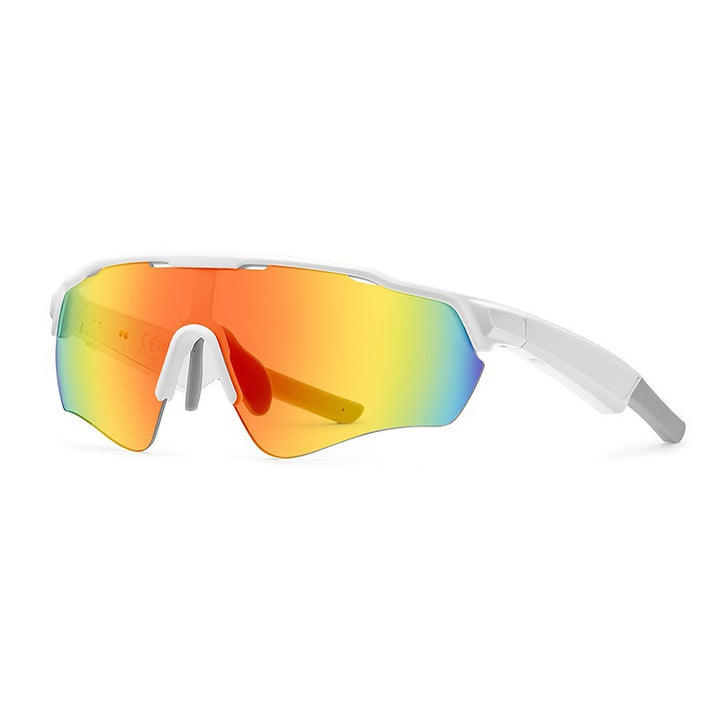 Unisex nan lightweight performance sports glasses with polarized UV protection lenses and non-slip nose bridge Bowlift