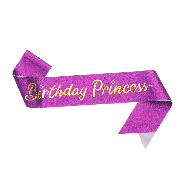 Women's Glittering Birthday Sash Bowlift