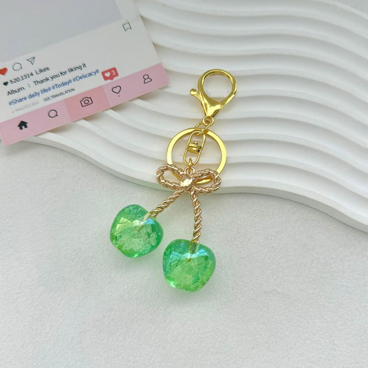 Cherry-Inspired Decorative Keychain Bowlift