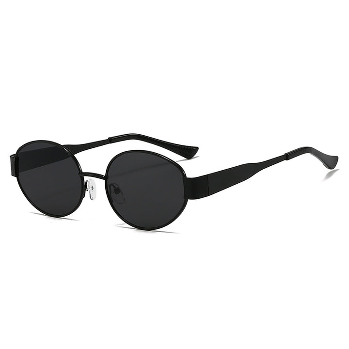 Women Vintage Sunglasses in Oval Design Bowlift