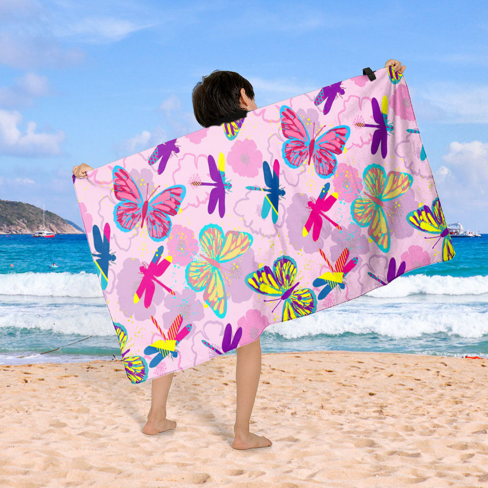 Beach blanket with colorful cupcake design Bowlift