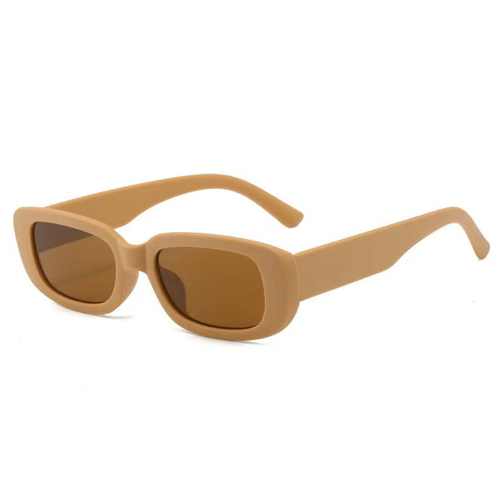 Women's fashionable rectangular sunglasses with adjustable nose pads Bowlift