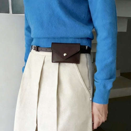 Leather Mini Pouch Belt Bag Bowlift