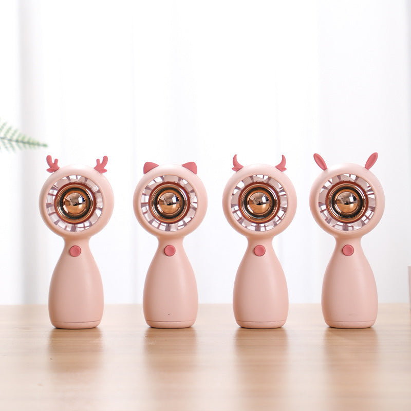 Unisex Portable Hand Fan with Animal Design Bowlift