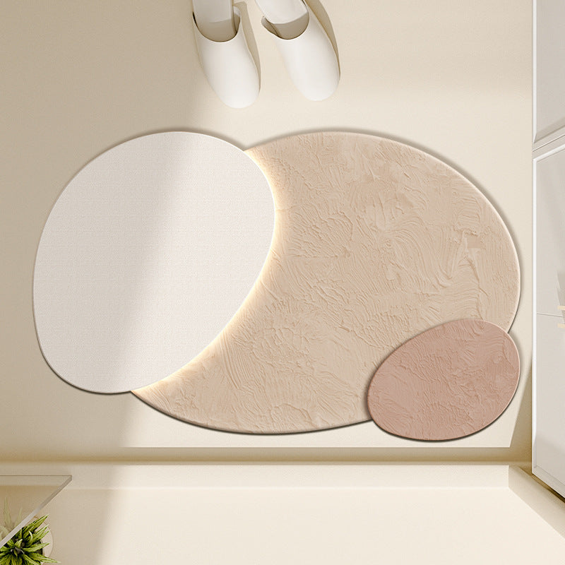 Floral-Inspired Decorative Bath Mat Bowlift