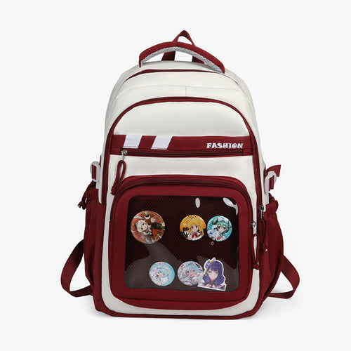Stylish Graphic Patch Backpack Bowlift