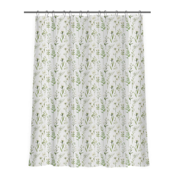 Floral Patterned Shower Curtain Bowlift