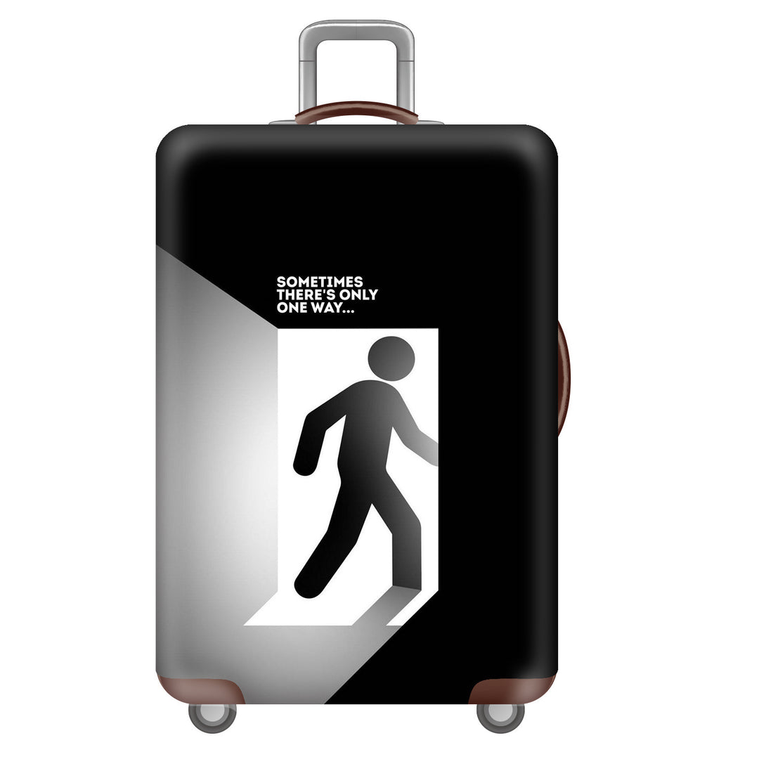 Unisex Hard-shell Suitcase with Impressive Futuristic City Design Bowlift