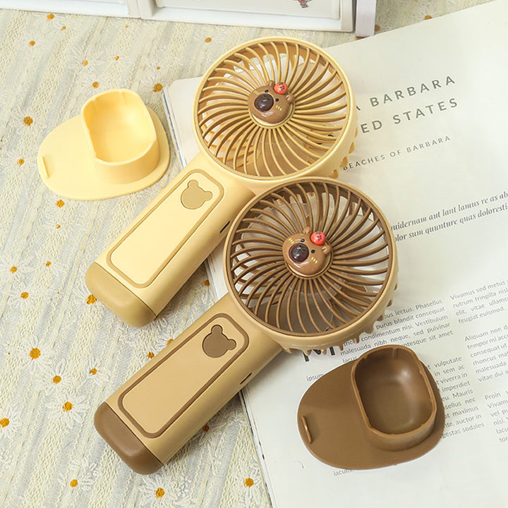 Ladies portable table fan with playful animal design Bowlift