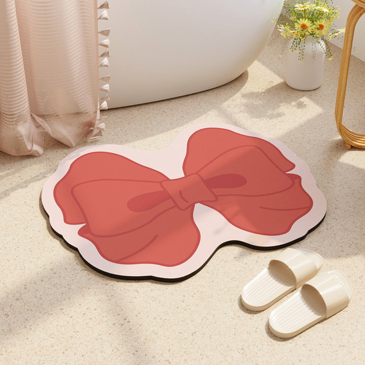 Decorative Bow-Shaped Bathroom Mat Bowlift