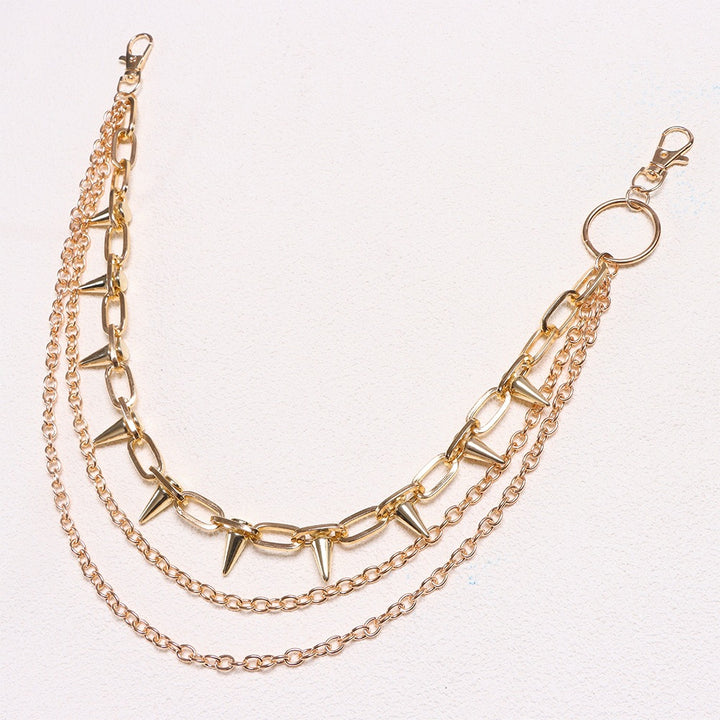 Fashionable chain belt with stud accents Bowlift