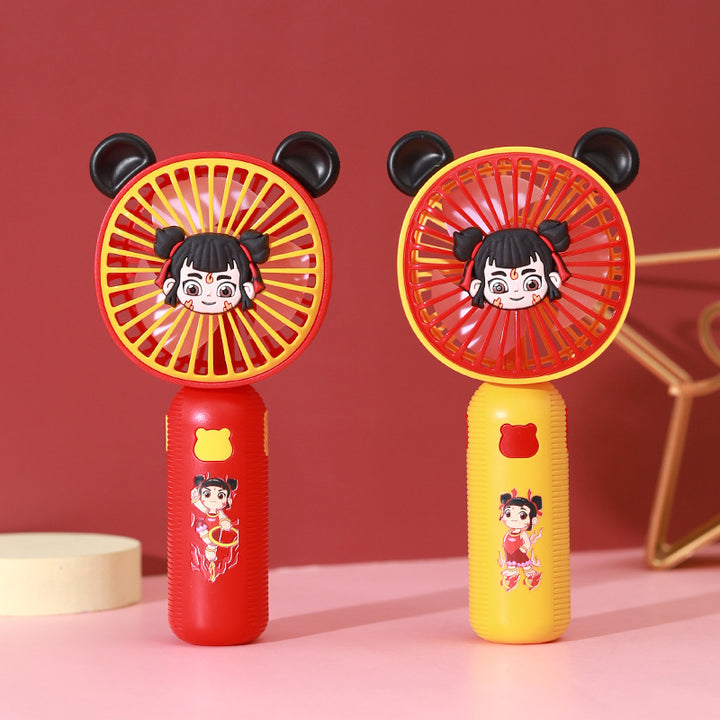 Women's Hand Fan with Cartoon Design Bowlift