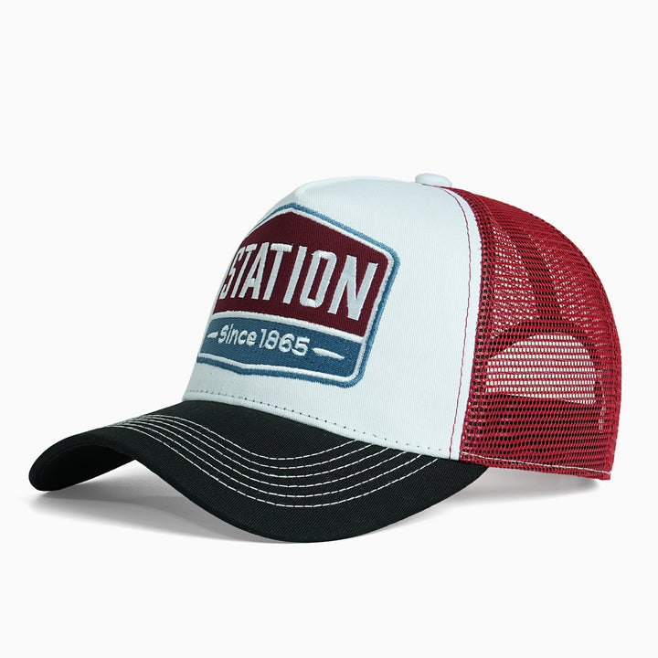Women Breathable Trucker Cap with Vintage Design Bowlift
