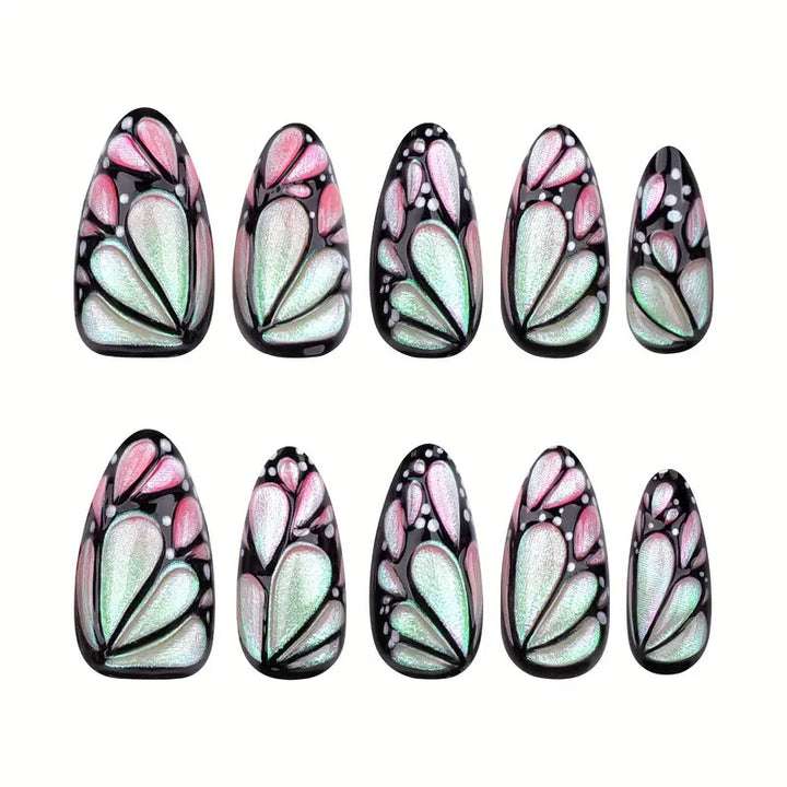 Artistic Butterfly Nail Art Extensions Bowlift