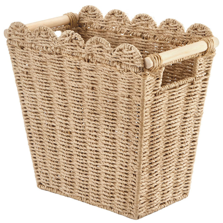 Decorative storage basket with wave edge Bowlift