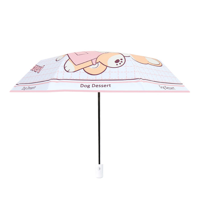 Women's Funny Foldable Umbrella with Cute Animal Design Bowlift