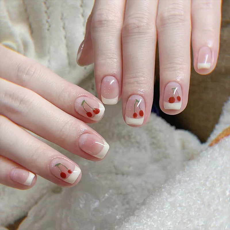 Glossy Gel Nail Extensions Bowlift