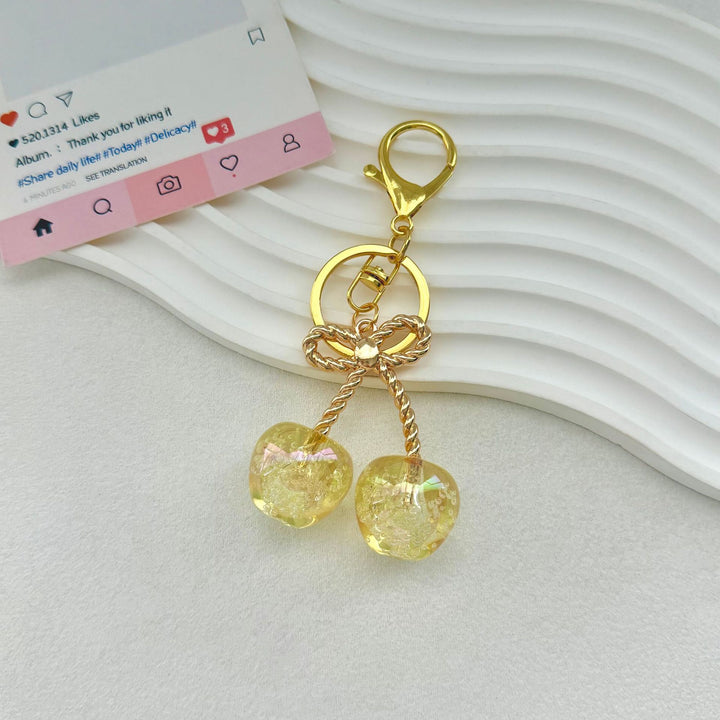 Cherry-Inspired Decorative Keychain Bowlift