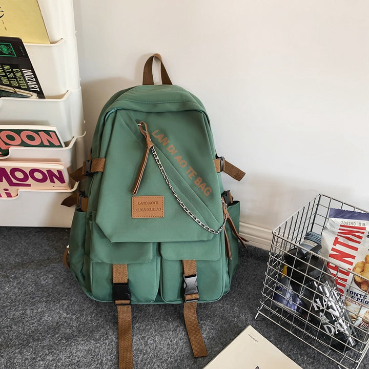 Casual Multi-Pocket School Backpack Bowlift