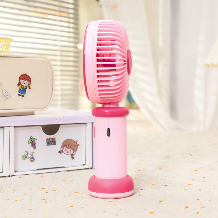 Women's portable handheld fan with cute animal design Bowlift