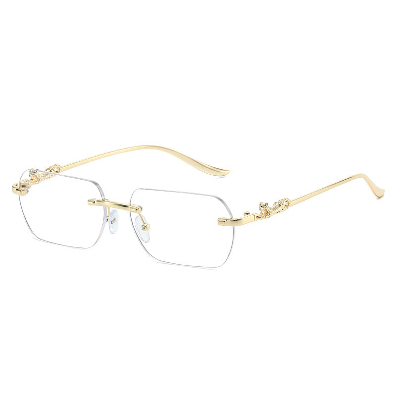 Ladies elegant half-rim glasses with decorative details Bowlift