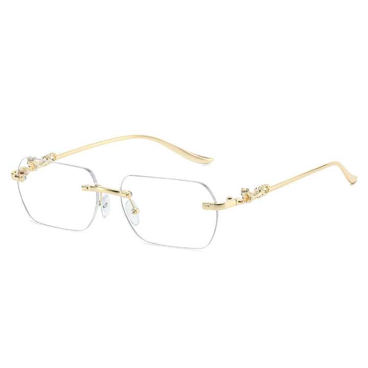 Ladies elegant half-rim glasses with decorative details Bowlift