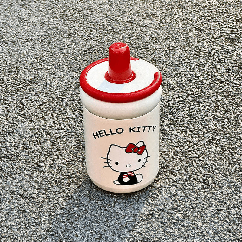 Ladies drinking cup with funny Hello Kitty design Bowlift